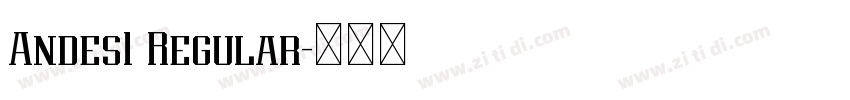 Andes1 Regular字体转换